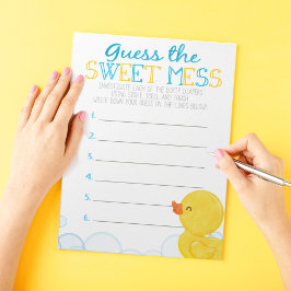 Raten Sie mal, wie das süße Schlammerschwingel-Spi Notizblock