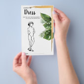 Raten Sie mal, wie das tropische Palm-Brautparty-D Flyer (Handgriff)