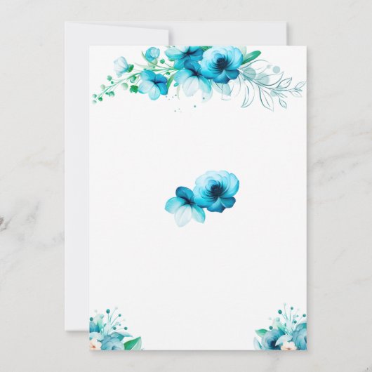 Raten Sie mal, wie die Blue Brautparty Game Cards Einladung (Rückseite)