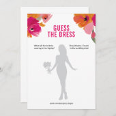 Raten Sie mal, wie die Dress Brautparty Game Card Einladung (Vorne/Hinten)