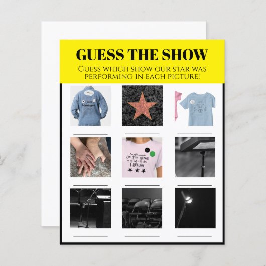 Raten Sie mal, wie Sie das Personalisierte Party-S (Vorne/Hinten)