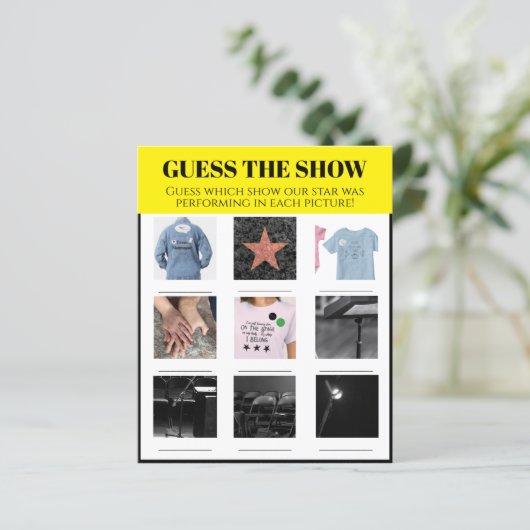 Raten Sie mal, wie Sie das Personalisierte Party-S (Stehend Vorderseite)