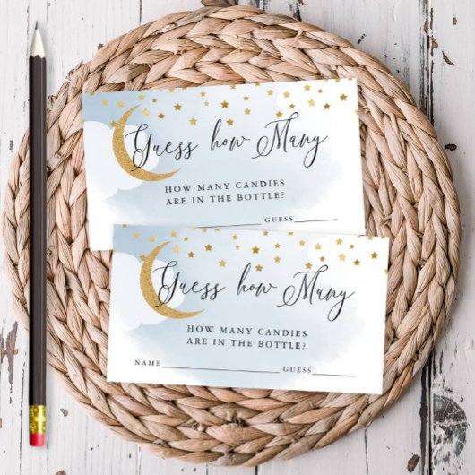 Raten Sie mal, wie viel Blau über dem Mond ist. Begleitkarte