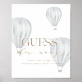 Raten Sie mal, wie viele Baby Shower Game Schild B (Vorne)