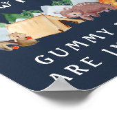 Raten Sie mal, wie viele Bären Woodland Baby Showe Poster (Ecke)