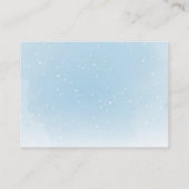 Raten Sie mal, wie viele Blue Teddy Bear Baby Show Begleitkarte (Rückseite)