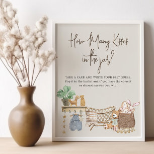 Raten Sie mal, wie viele Boho Baby Kinderzimmer Sh Poster