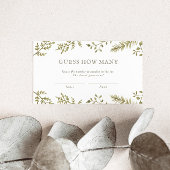 Raten Sie mal, wie viele Candies Woodland Baby Sho Begleitkarte