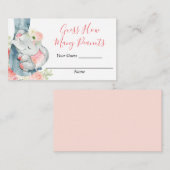 Raten Sie mal, wie viele Erdnusskarten Babydusche  Begleitkarte (Vorne/Hinten)