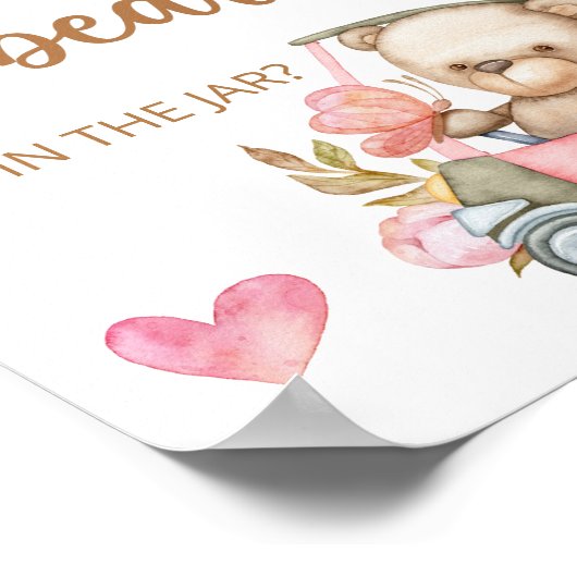 Raten Sie mal, wie viele Gummibären Poster haben (Ecke)