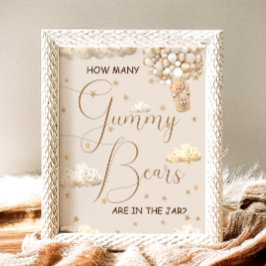 Raten Sie mal, wie viele Gummibärentücher das Kind Poster