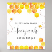 Raten Sie mal, wie viele Honigwaben sich in dem Sc Poster (Vorne)