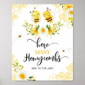 Raten Sie mal, wie viele Honigwaben sich in dem Sc Poster (Vorne)