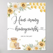 Raten Sie mal, wie viele Honigwaben sich in dem Sc Poster (Vorne)