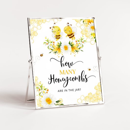 Raten Sie mal, wie viele Honigwaben sich in dem Sc Poster