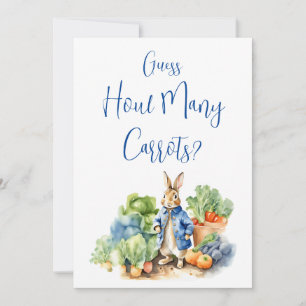 Raten Sie mal, wie viele Karotten Zeichen haben Einladung