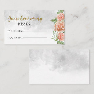 Raten Sie mal, wie viele Küsse Bridgame Begleitkarte