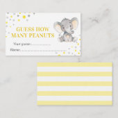 Raten Sie mal, wie viele Peanuts Babydusche Geburt Begleitkarte (Vorne/Hinten)