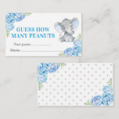 Raten Sie mal, wie viele Peanuts Babydusche Geburt Begleitkarte (Vorne/Hinten)