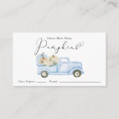 Raten Sie mal, wie viele Pumpkins Baby Boy Showspi Begleitkarte (Vorderseite)