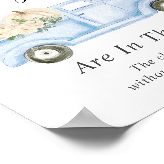 Raten Sie mal, wie viele Pumpkins Baby Boy Showspi Poster (Ecke)