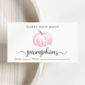 Raten Sie mal, wie viele Pumpkins Baby Girl Showsp Begleitkarte