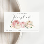 Raten Sie mal, wie viele Pumpkins Baby Showspiele Begleitkarte