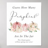 Raten Sie mal, wie viele Pumpkins Baby Showspiele Poster (Vorne)