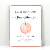 Raten Sie mal, wie viele Pumpkins Baby Showspiele Poster