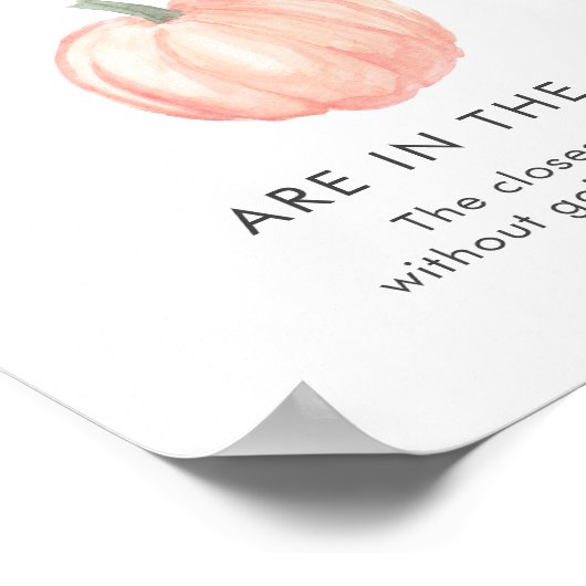 Raten Sie mal, wie viele Pumpkins Baby Showspiele Poster (Ecke)