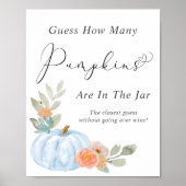 Raten Sie mal, wie viele Pumpkins Baby Showspiele Poster (Vorne)