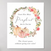 Raten Sie mal, wie viele Pumpkins Baby Showspiele Poster (Vorne)