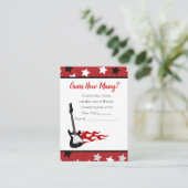 Raten Sie mal, wie viele Red Rock Star Baby Showsp Begleitkarte (Stehend Vorderseite)