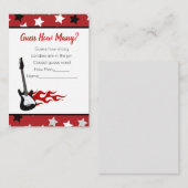 Raten Sie mal, wie viele Red Rock Star Baby Showsp Begleitkarte (Vorne/Hinten)