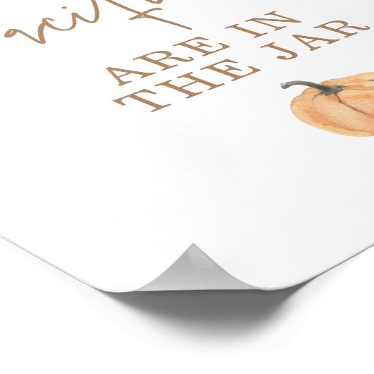 Raten Sie mal, wie viele Schnuller Baby Shower Gam Poster (Ecke)