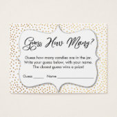 Raten Sie mal, wie viele? Weiße w/Gold Confetti-Sp (Vorderseite)