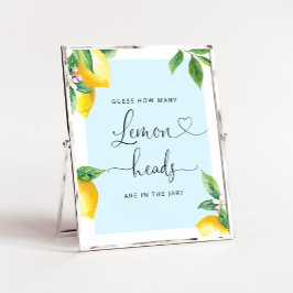 Raten Sie mal, wie viele Zitronenköpfe sich in ein Poster