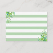 Raten Sie Mommys Game Card Safari Baby Shower Begleitkarte (Rückseite)