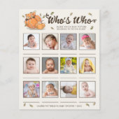 Raten Sie, welches Baby Picture Baby Shower Game d (Vorderseite)