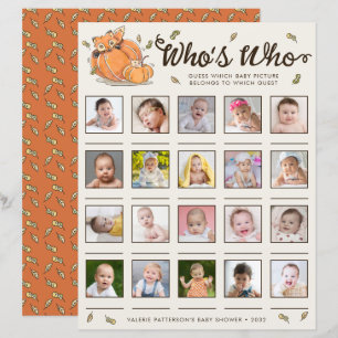 Raten Sie, welches Baby Picture Baby Shower Game d