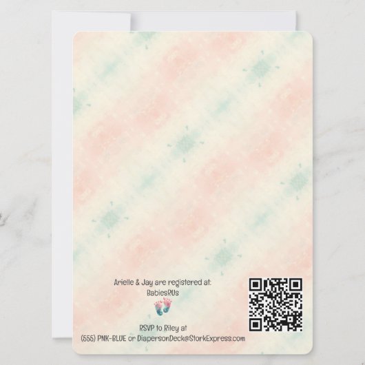 "Raten Sie wem" Geschlecht offenbart Ultraschalldu (Rückseite)