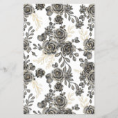 Raten Sie, wer Black Rose Brautparty Game Card Flyer (Hinten)