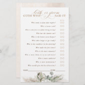 Raten Sie, wer eine Brille oder eine Spielkarte fü (Vorne/Hinten)