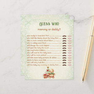 Raten Sie, wer Mommy Daddy Classic Baby Shower Gam