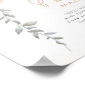 Raten Sie, wie viele Baby Dusche Schildkröte Grünb Poster (Ecke)