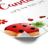 Raten Sie, wie viele Bonbons Liebe Bug Baby Duschz Poster (Ecke)