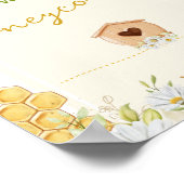 Raten Sie, wie viele Honeycombs Baby Shower Poster (Ecke)