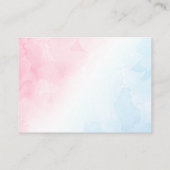 Raten Sie, wie viele Pink & Blue Wasserfarbenkarte Begleitkarte (Rückseite)