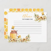 Ratenkarte Bienenblütendusche Begleitkarte (Vorne/Hinten)