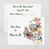 Ratenkarte der Mama, Vintages Kinderspielzeug Postkarte (Vorne/Hinten)